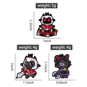 AVG jeu agneau Leader émail broche saint mouton évêque mal chèvre broche revers Badge bijoux cadeau pour Gamer amis en gros - Product Image 6