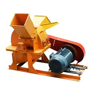 Máquina trituradora de madera de paja de madera Chip de registro de residuos de cartón de cáscara de coco de campo Industrial