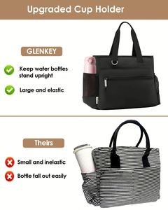 Sac Isotherme Repas Isotherme Grande Capacité Anti-Fuite pour Femme, Sac à Déjeuner Souple pour Adultes, Travail, Pique-Nique, Voyage - Product Image 6