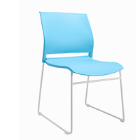 Chaise de salle à manger en plastique de style moderne chaise de conférence de bureau empilable pour visiteur pour salle de conférence ou à usage domestique