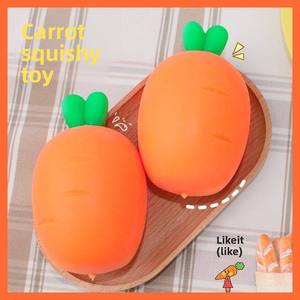Jouet Squishy Réaliste en Forme de Carotte, Balle Souple Anti-Stress pour Enfants et Adultes - Product Image 4