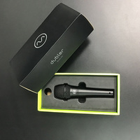 Insert d'emballage personnalisé en carton noir, plateau en pulpe de bagasse biodégradable, couvercle et base pour boîte de microphone ou produit électronique