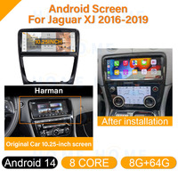 Nuevo Android 14 MTK 8 Core 8 + 128G pantalla táctil de 10,25 pulgadas para Jaguar XJ 2010-2019 navegación GPS REPRODUCTOR DE Radio Multimedia Carplay