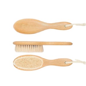 <span class=keywords><strong>Brosse</strong></span> à cheveux professionnelle en poils de chèvre, manche en bois, logo personnalisé, couleur durable, pour salon, sortie d'usine - Product Image 2