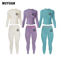 Ensemble 2 pièces de vêtements de détente côtelés pour femmes, coupe ajustée minimaliste, tissu doux pour la peau et respirant, personnalisable, fabricant direct