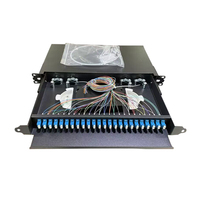 SC/UPC Full Load dengan Pigtail 12 24 48 96 Core ODF Patch Panel Kotak Terminasi Serat Optik