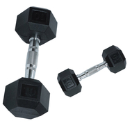 Offre Spéciale 50kg haltère hexagonale équipement de fitness revêtement en caoutchouc ensemble d'haltères pour la musculation utilisation de gymnastique à domicile