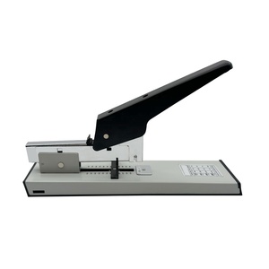 <span class=keywords><strong>Agrafeuse</strong></span> <span class=keywords><strong>manuelle</strong></span> robuste en métal, la plus vendue, avec bras long, gris, capacité de 100 feuilles, pour reliure durable - Product Image 4