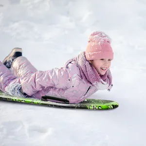 WOOWAVE Sleds โฟมสำหรับเด็ก,น้ำหนักเบาสุด36นิ้วพร้อมแกน PE ลายการ์ตูน