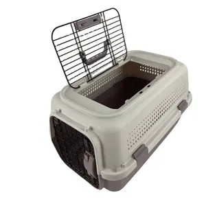 Caja de transporte para perros al por mayor, jaulas de viaje para mascotas, bolsa de transporte para mascotas, caja conveniente de viaje para mascotas, caja de aire para mascotas para gatos y perros