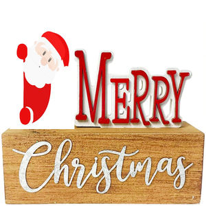 Artesanías de talla de madera personalizadas, decoración de <span class=keywords><strong>regalo</strong></span> de Navidad, madera cortada con láser, poste impreso, <span class=keywords><strong>tarjeta</strong></span> de felicitación de Navidad, decoración de Navidad - Product Image 6