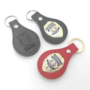 Liberty And Justice For All Second Amendment Key Chains License To Carry Custom Leather Keychain With Weapons Permit Gold Badge