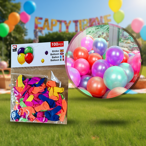 Palloncini d'acqua Erpsl, 100 pezzi, confezione da 12, articoli per feste - Product Image 1