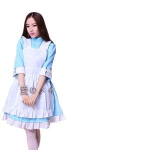 Kagerou Project Sakura Jasmine Cosplay Costume Blue Maid Outfit Anime Role Play Dress Polyester Fabric - Product Image 3