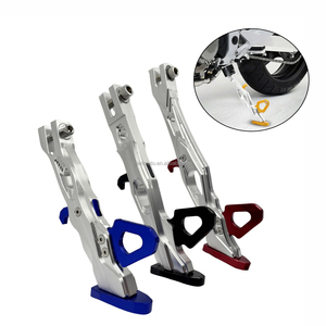Béquille Latérale Moto Réglable En Hauteur Universelle Aluminium Tourtecs Noir Defectueux A591817 0