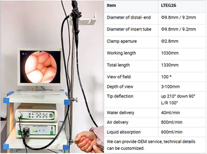LTEG26 Medical CE Approved Fiber Endoscope Gastroscope <strong>Enteroscopy</strong> HD Imaging System Video Endoscape Equipment - Product Image 4