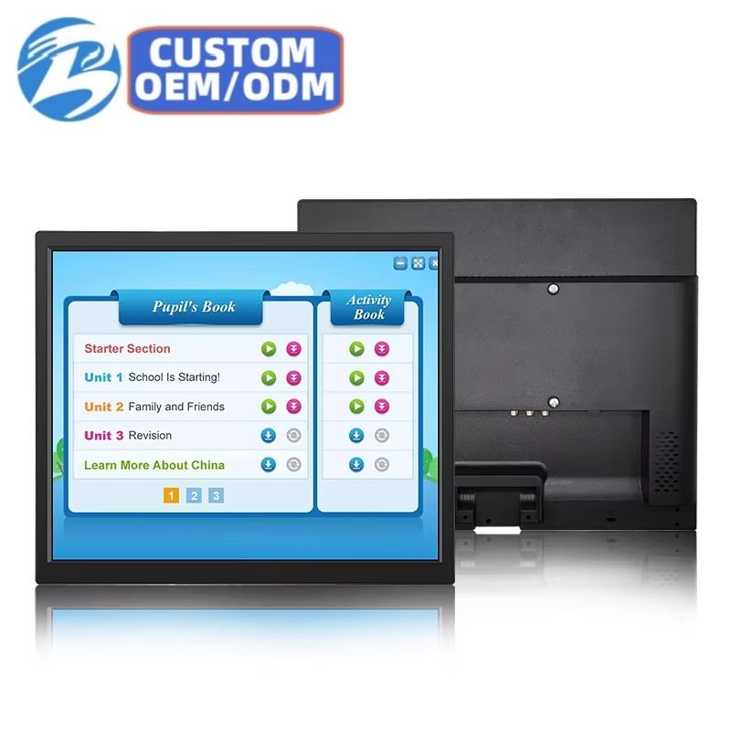 17-Inch Industrial Grade TFT LCD Monitor with Rear View LED Backlight 170/160 Viewing Angles Plastic Case
