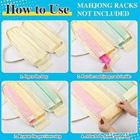 Nouvelle Trousse de Toilette Portable en Toile Grande Capacité avec Compartiments Imperméable Multifonctionnelle Marque XYS Mahjong Américain pour 2026