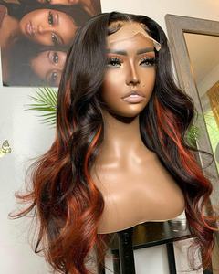 Sconto affare 12A grado Ombre scuro 99J colore profondo onda sciolta cuticola vergine allineato capelli umani 360 parrucche del merletto - Product Image 5