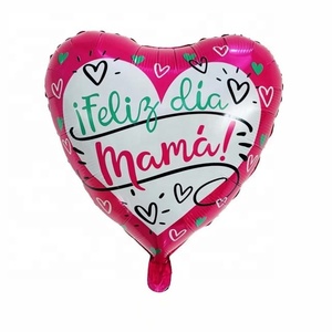 Nuovo design in stile inglese 18 pollici rotondi per la festa della mamma buon palloncino in lamina con fiore per festa della mamma - Product Image 5