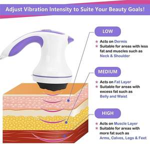 Máquina Vibratoria Recargable Portátil para Esculpir el Cuerpo, Masajeador Eléctrico Anticelulítico para Espalda, Brazos y Piernas - Product Image 6