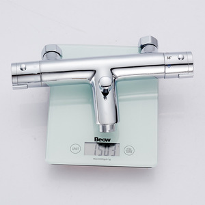 Thermostatic Shower <b>Set</b> All Copper Faucet Body Concealed Valve 2 Handles 3.5-4.9gpm Jet <b>Spray</b> For Bathtub - Product Image 4