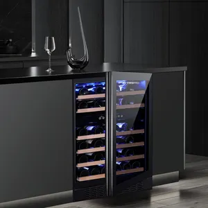 Vinopro Großhandel individualisierbar 46 Flaschen Wein und Bier Keller 145 L Kompressor Kühlschrank Wein Kühlschrank Kühler für kommerziellen Gebrauch