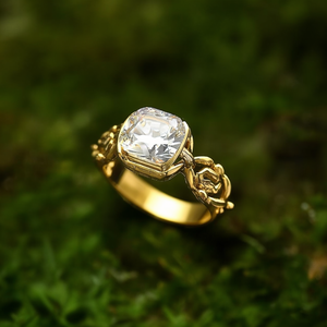 Fashion <b>Ring</b> 316L Stainless Steel PVD Gold Plating Clear Crystal Stone <b>Statement</b> Jewelry - Product Image 3