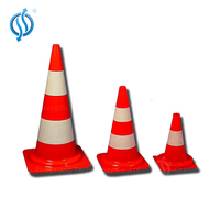 90cm réfléchissant flexible en caoutchouc anneau De Levage de cône de signalisation de sécurité