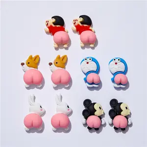 Butt Up Cartoon Resin Accessories Resin Molds Slime Charms For Decoration