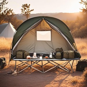 Tenda per culla impermeabile per 1 persona, tenda <span class=keywords><strong>da</strong></span> campeggio portatile pieghevole per tenda <span class=keywords><strong>da</strong></span> terra, tenda <span class=keywords><strong>da</strong></span> pesca all'aperto costruita su culla o <span class=keywords><strong>da</strong></span> usare <span class=keywords><strong>da</strong></span> solo - Product Image 2