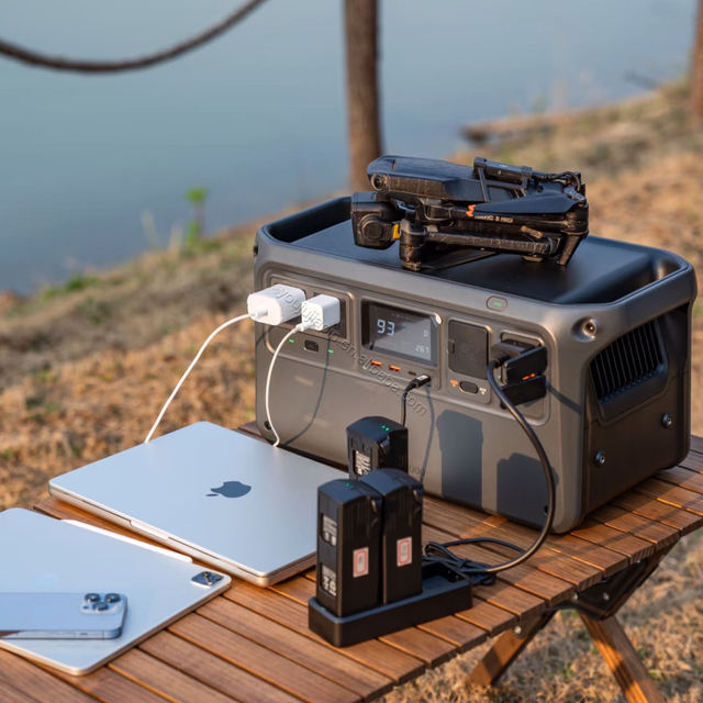 Electric 1000W 2200W Outdoor Portable Power Station Large Capacity Camping Travel Safe Mobile Drone Charging