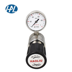 Válvula reductora de presión de aire con regulador de gas de baja presión de control manual de calibre único con manómetro - Product Image 6