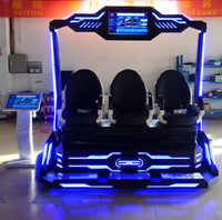 Nouveau 3 sièges multi-joueurs cinéma réalité virtuelle Vr théâtre jeu Machine 12d VR simulateur à vendre