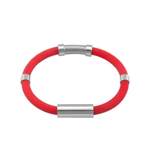 Wollet Wholesale Custom Negative Ion Silicone Wristband Anti-static Bracelet