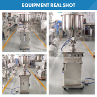 Machine de remplissage semi-automatique, machine de remplissage pneumatique manuelle pour beurre de cacahuète, machine de remplissage et d'emballage de bouteilles