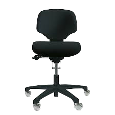 Sedia posteriore media 200 RH Activ con sedile medio e legest in alluminio nero - Product Image 1