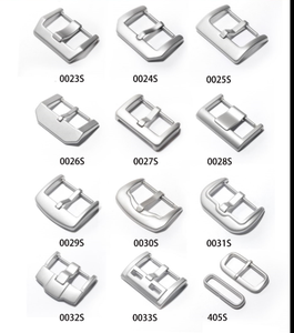 Fibbie per Cinturini Orologio, Chiusura con Logo, Fibbia a Perno in Acciaio 304L, 16mm 18mm 20mm 22mm, Nero Metallo - Product Image 6