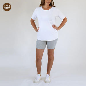 100% coton ourlet incurvé <span class=keywords><strong>allaitement</strong></span> maternité <span class=keywords><strong>t</strong></span>-<span class=keywords><strong>shirt</strong></span> avec deux cô<span class=keywords><strong>t</strong></span>és fermetures <span class=keywords><strong>éclair</strong></span> invisibles - Product Image 4
