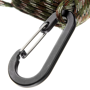 JAXY24 Trousse à outils compacte tressée en corde <span class=keywords><strong>de</strong></span> paracorde à sept brins, avec double affichage, compas et porte-clés, pour camping et survie en extérieur - Product Image 6