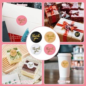 Round Gold Foil Stickers Roll Self Adhesive Small Business Packaging Seals For Birthday <b>Gift</b> <b>Envelopes</b> - Product Image 4