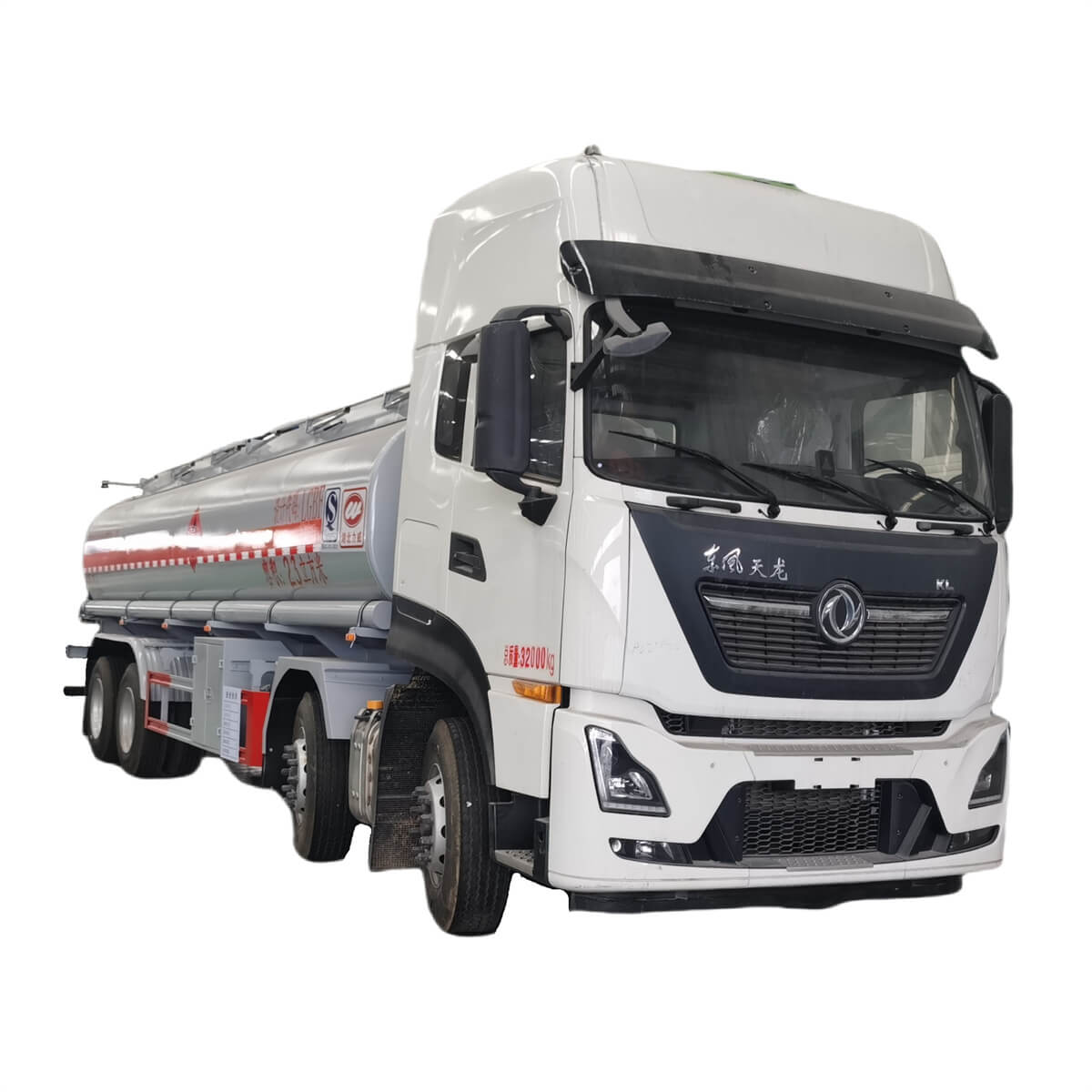 Heavy Duty Dongfeng 8x4 23000 Mining Crude Oil Fuel Flammable Tank Truck with Pump