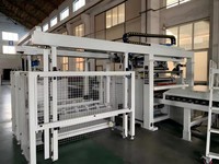 Ligne de laminage entièrement automatique pour panneaux MDF, ligne de laminage à plat avec film PVC, avec dépoussiéreur et machine d'empilage
