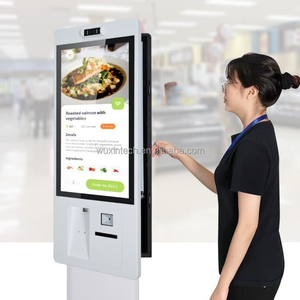 Kiosque <span class=keywords><strong>d</strong></span>'information en libre-service de 27 pouces avec lecteur <span class=keywords><strong>d</strong></span>'empreintes digitales et scanner de passeport - Product Image 1