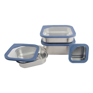 Lonchera Térmica de Acero Inoxidable 304 para Cocina, Lonchera de Acero Inoxidable con Tapa de Silicona - Product Image 5