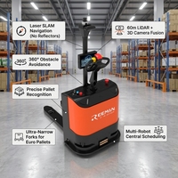 Chariot élévateur autonome Reeman Ironhide 3.0 pour la manutention des matériaux, 1500 kg, navigation intelligente pour l'automatisation logistique des usines modernes