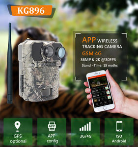 Caméra de <span class=keywords><strong>chasse</strong></span> Keepguard KG896, caméra de surveillance extérieure longue distance, commande <span class=keywords><strong>SMS</strong></span> HD, 4G LTE SMTP - Product Image 2