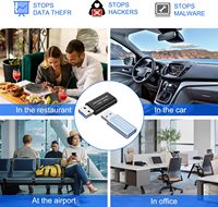 USB-A Datenblocker 2er-Pack Schnellladungs-AC-Adapter für Laptop & Mobiltelefon Anti-Juice-Jacking Sicheres Laden