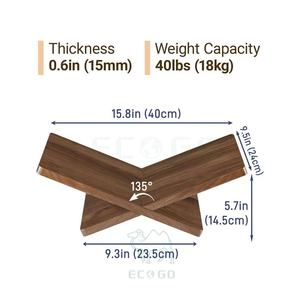 Support de livre en bambou massif en gros pour la cuisine, le bureau, la lecture, support extra large pour livres ouverts, livres de cuisine, recettes, magazines - Product Image 6