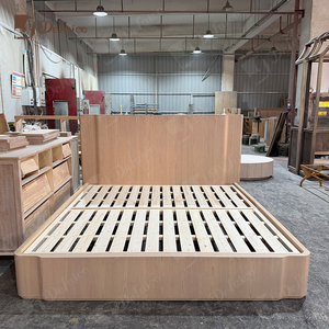 Mobili Pregiati <span class=keywords><strong>da</strong></span> Interni in Rovere con Struttura a Incastro a Tenone e Mortasa Irregolare, <span class=keywords><strong>Letto</strong></span> <span class=keywords><strong>Grande</strong></span> in Legno per <span class=keywords><strong>Camera</strong></span> <span class=keywords><strong>da</strong></span> <span class=keywords><strong>Letto</strong></span> di Hotel - Product Image 2